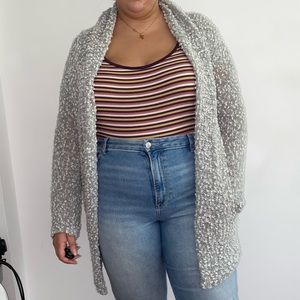Grey cardigan